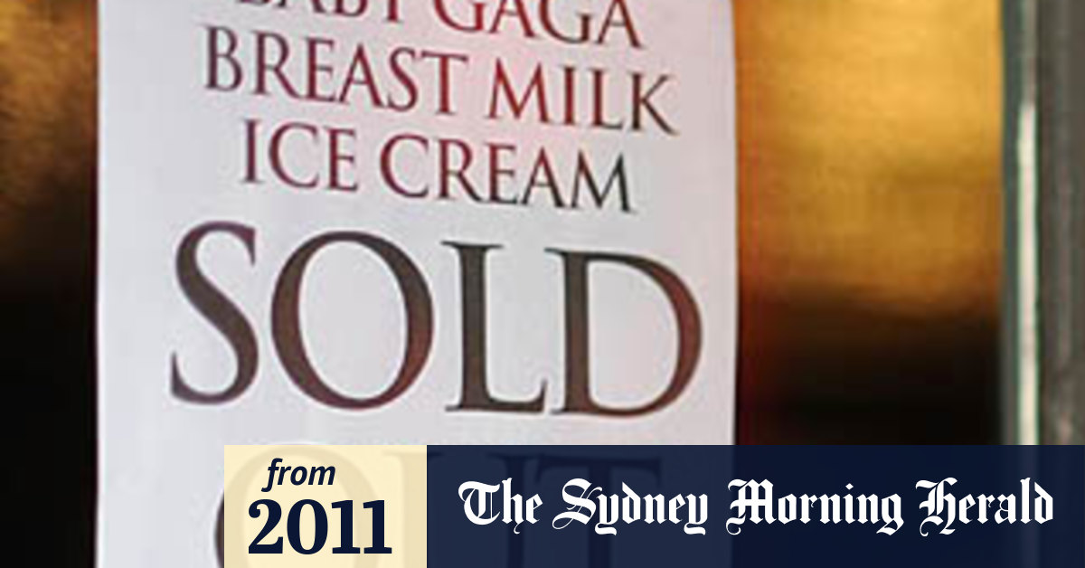 Diners gaga about breast milk icecream